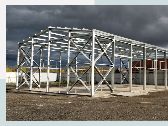 Двускатные ангары в Обнинск от 609 руб. за квадрат