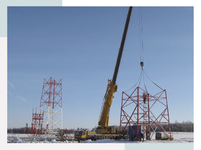 Монтаж вышек связи в Обнинске